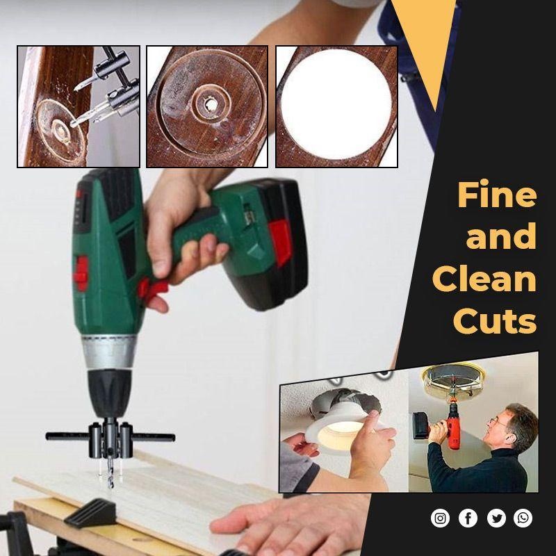 KEPALA MATA BOR JANGKA PAPAN KAYU ADJUSTABLE CIRCLE HOLE SAW JANGKA CUTTER PEMBOLONG PELUBANG PAPAN KAYU PLAFON GYPSUM