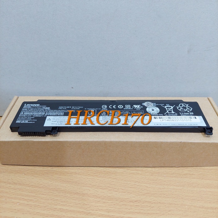 Baterai Batre Laptop LEN ThinkPad T460S Series 01AV406 00HW025 -Pendek -HRCB