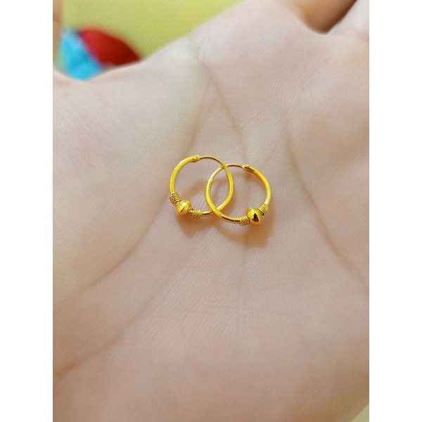 ANTING GIPSI PERAK 925 EMAS ASLI