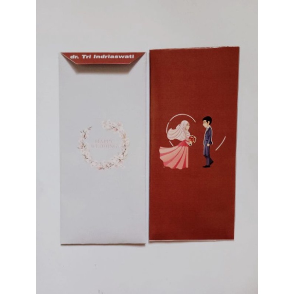 

Amplop Angpao Wedding Pernikahan Panjang Couple/ Pasangan | Custom/ Template