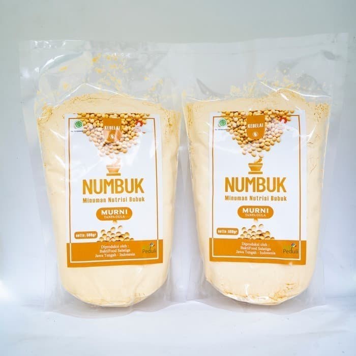 

(BISA COD) SUSU KEDELAI LOKAL SOYA BUBUK MURNI PROTEIN TINGGI 44,1% - NUMBUK 500g