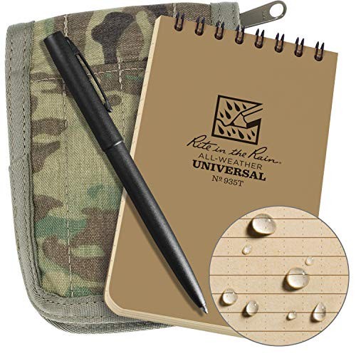 

RITE IN THE RAIN 3X5 NOTEBOOK KIT WITH MULTICAM COVER & TACTICAL PEN