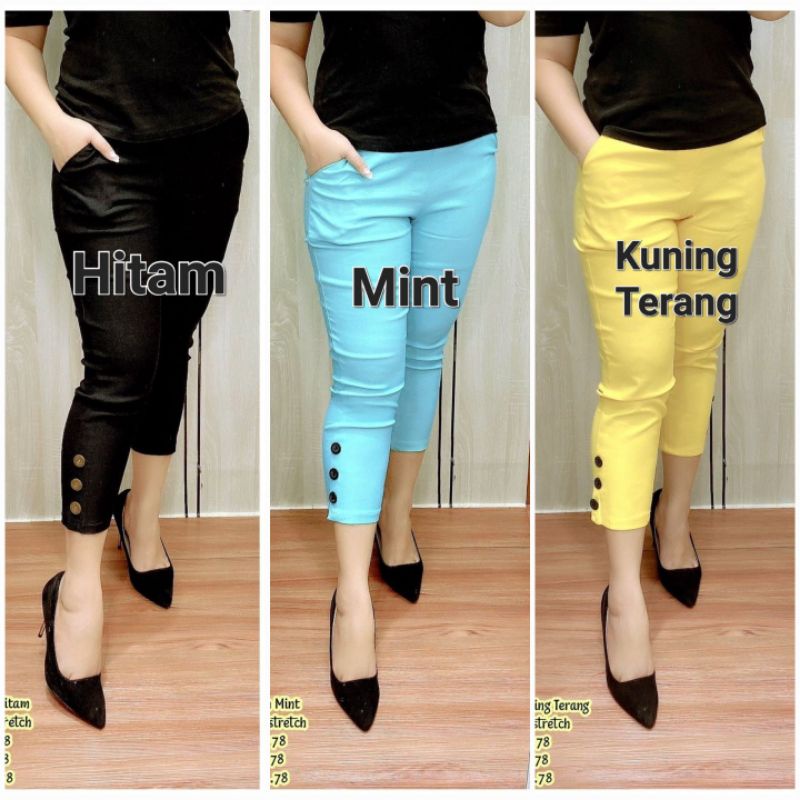 Celana Katun Import Button (Size M-L-XL)