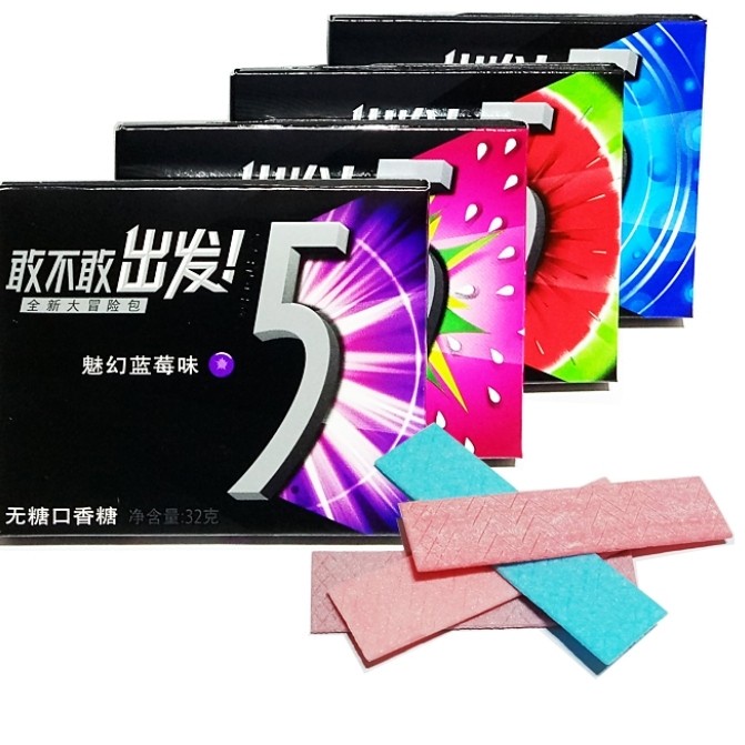 

Wrigley's 5 Gum Sugar Free Permen Karet tipis