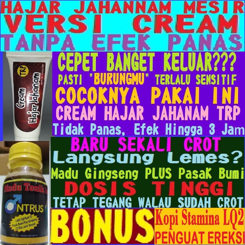 TAHAN LAMA OLES Obat Kuat Cream Hajar Jahanam TRP Original Premium