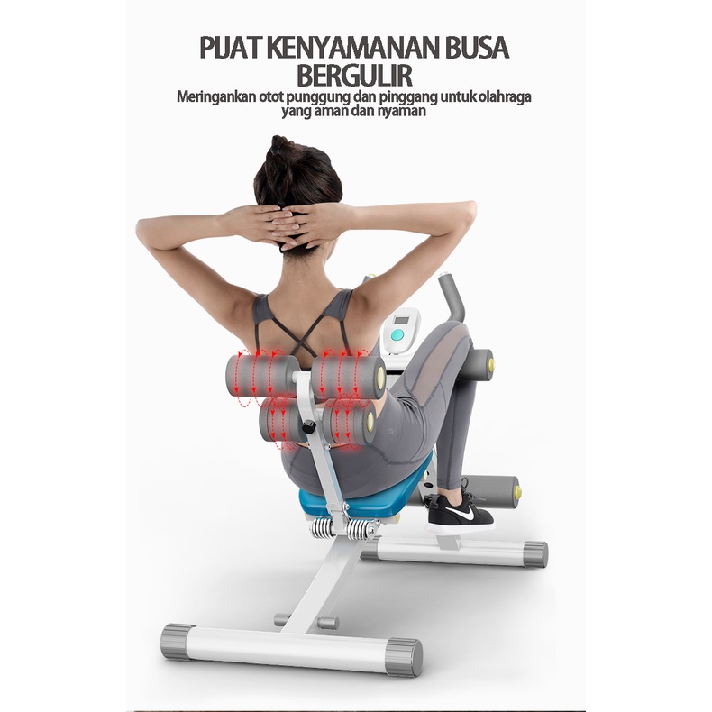 Alat Olahraga Fitness Alat Gym Rumah Abdominal Latihan Perut Pembentuk Otot Ab Coaster / spinning bike olahraga fitness gym yoga roller abdominal latihan perut SP54