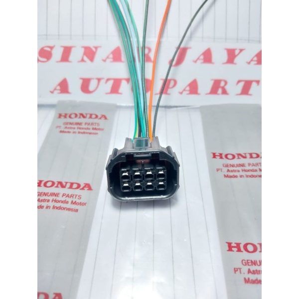 Soket kabel lampu depan headlamp pin 8 mobil Honda new jazz/Mobilio/HRV original