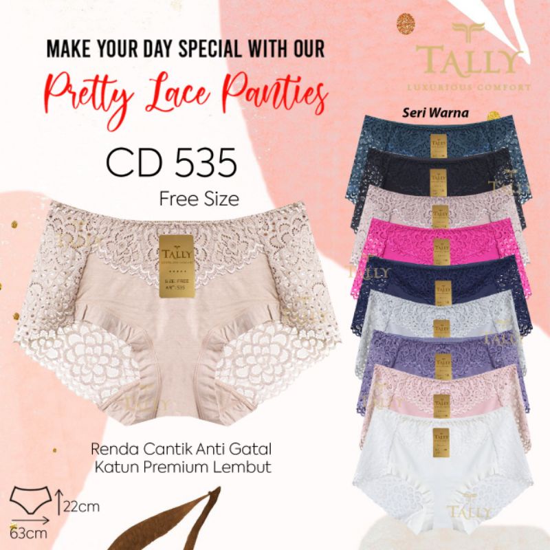 CD TALLY 535 CELANA DALAM KATUN RENDA - BUNGALILY