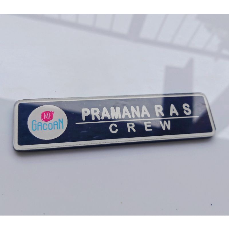 Name Tag Papan Nama Dada Pekerja Pegawai Miie Gacoan