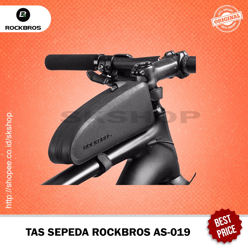 Tas Frame Depan Sepeda Rockbros AS019 Water Resistant Bicycle Bag Sepedah Rockbross Roadbike