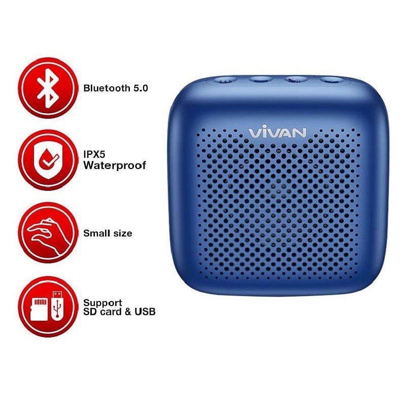 Speaker VIVAN VS1 Bluetooth 5.0 Outdoor Waterproof | ITECHBALI