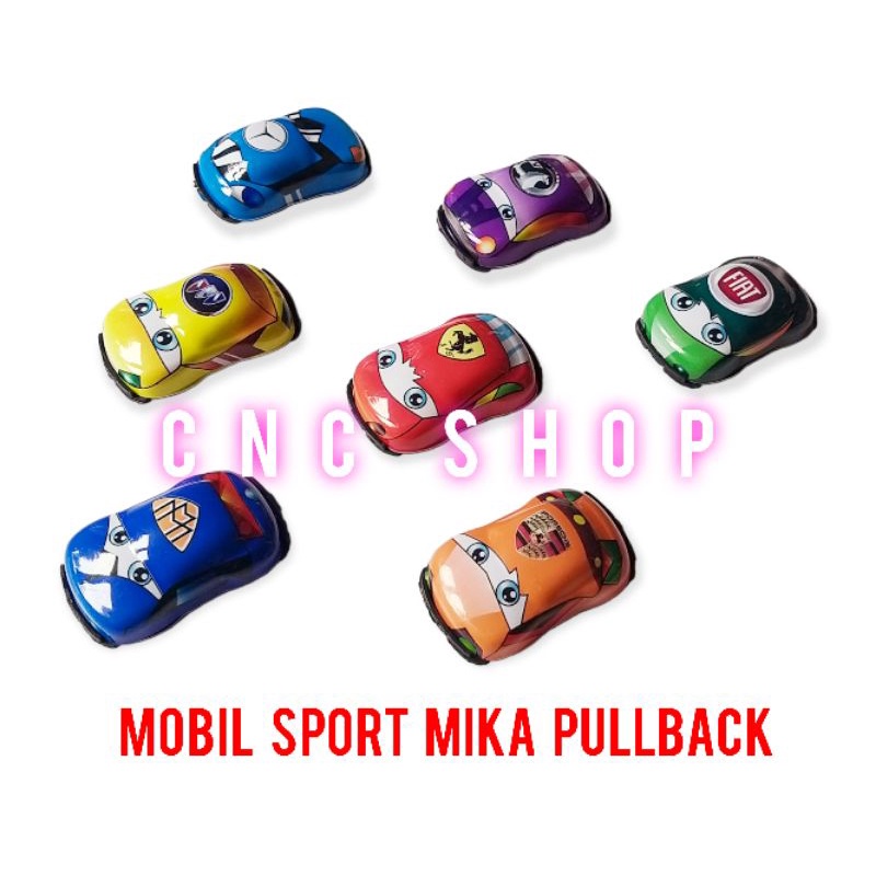 Mobil Mobilan Sport Mika Pullback dapat 5pcs Mainan Anak Lucu Murah