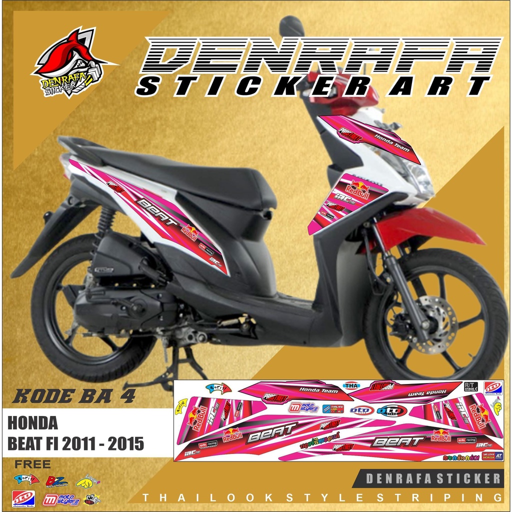 STRIPING MOTOR BEAT FI 2011 - 2014 THAILOOK / DECAL STRIPING MOTOR BEAT FI