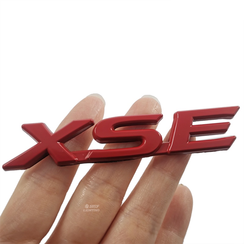 1x Metal XSE Letter Auto Car Rear Trunk Decorative Emblem Badge Stiker Decal Untuk TOYOTA HIGHLANDER XSE