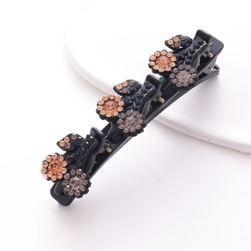 1pc Fashion Wanita Mutiara Bunga Kepang Jepit Rambut Poni Pegang Jepit Manis Elegan Rambut Hias Klip Headband Aksesoris Rambut
