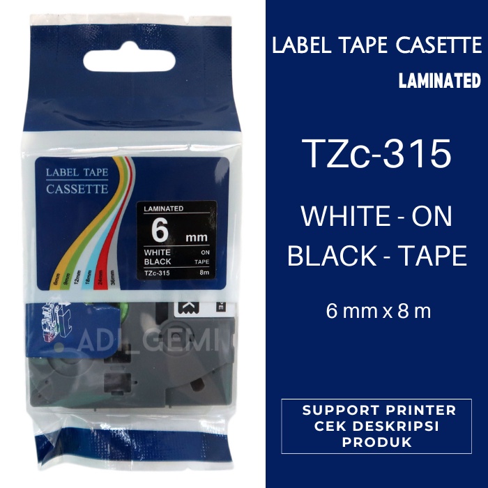 

Compatible Label Tape Brother TZc-233 - Blue On White 12mm