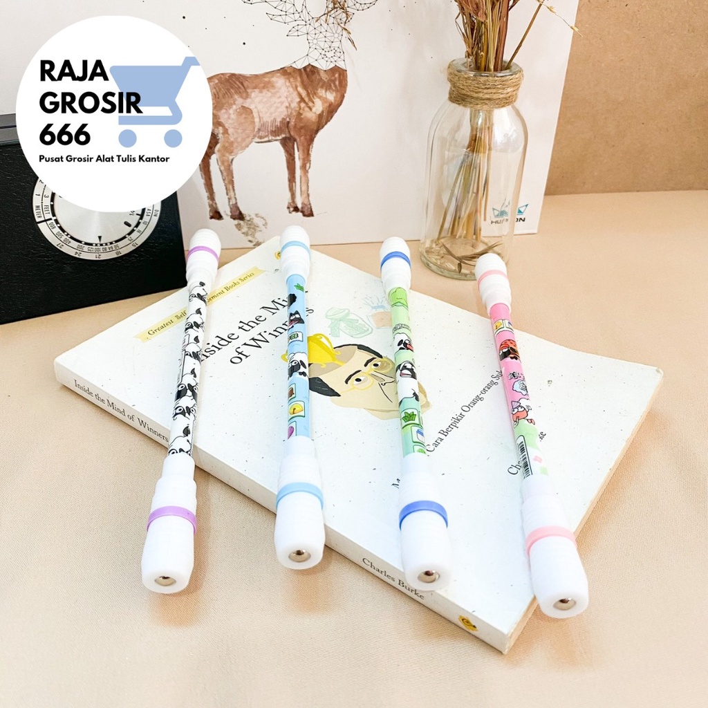 

pulpen tongkat putar magnet DOMBA SHEEP pen bolpen kreatif spinner lucu