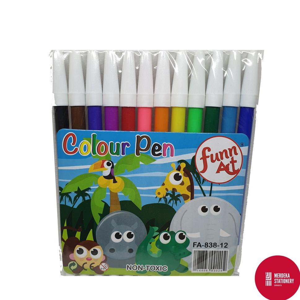 

☎ Spidol/Sepidol/Marker 12 Warna/Color/Colour Funn Art MURAH!!! し