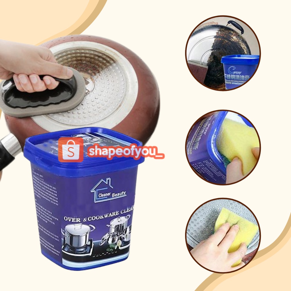 Korean Cleaner Beauty Krim Cream Pembersih Cookware Kerak Kotoran Stainless Steel Panci Teflon Noda Gosong Hangus Kran Wastafel