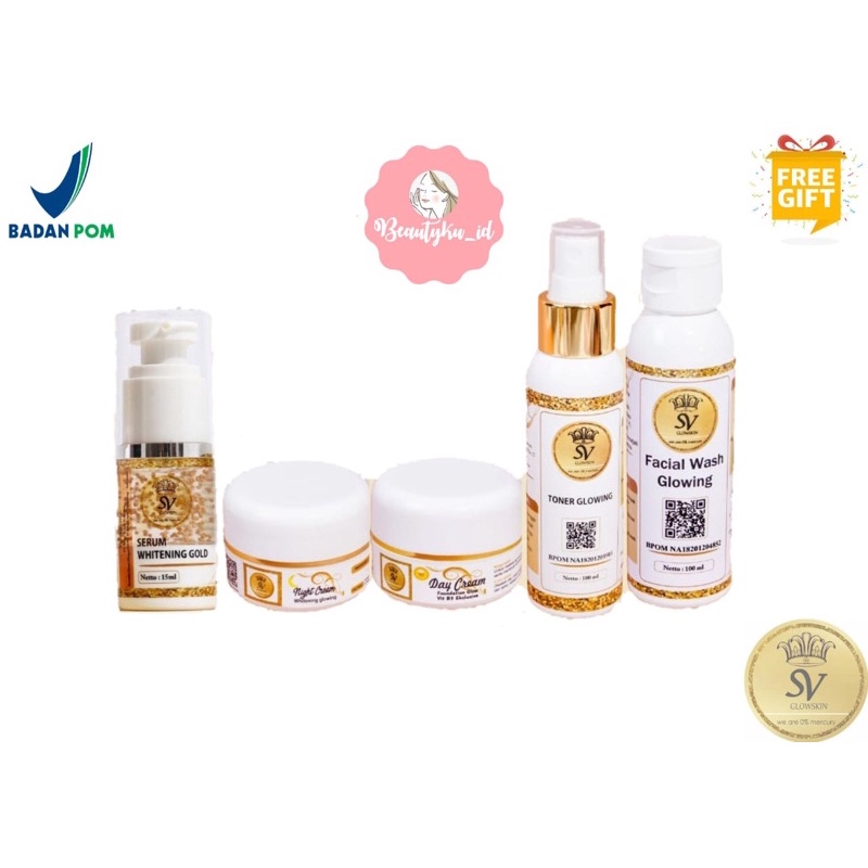 WHITENING GLOW SV GLOWSKIN / SV GLOWSKIN ORIGINAL PAKET HEMAT
