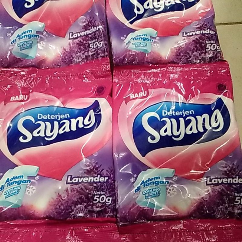 PROMO Detergent Sayang 1 renceng isi 6 sachet x 50gr