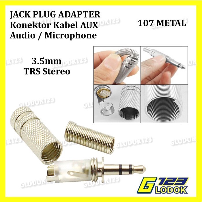 Jack Jek Mini Stereo 3.5 MM Male High End Audio Sound Plug Earphone