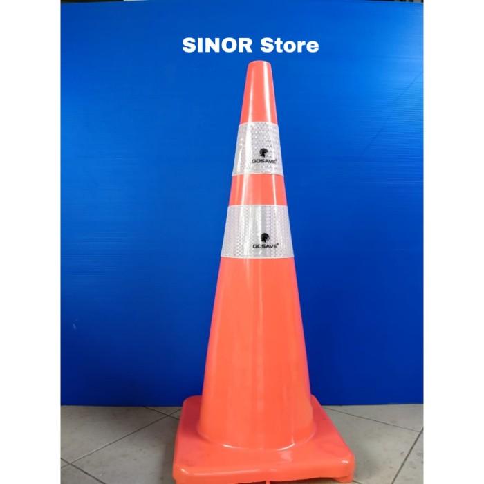 

Traffic Cone 90 Cm Gosave Berbahan Pvc Elastis/ Lentur Berwarna Orange Best Seller