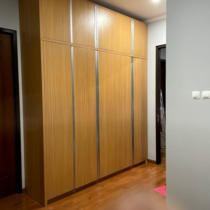 Wardrobe lemari minimalis modern hpl taco custom size wan warna hpl