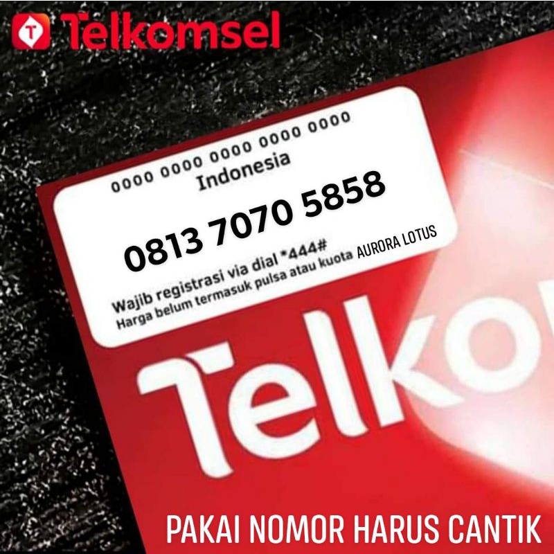 Nomor Cantik simPATI Super 7070 5858 Mapan