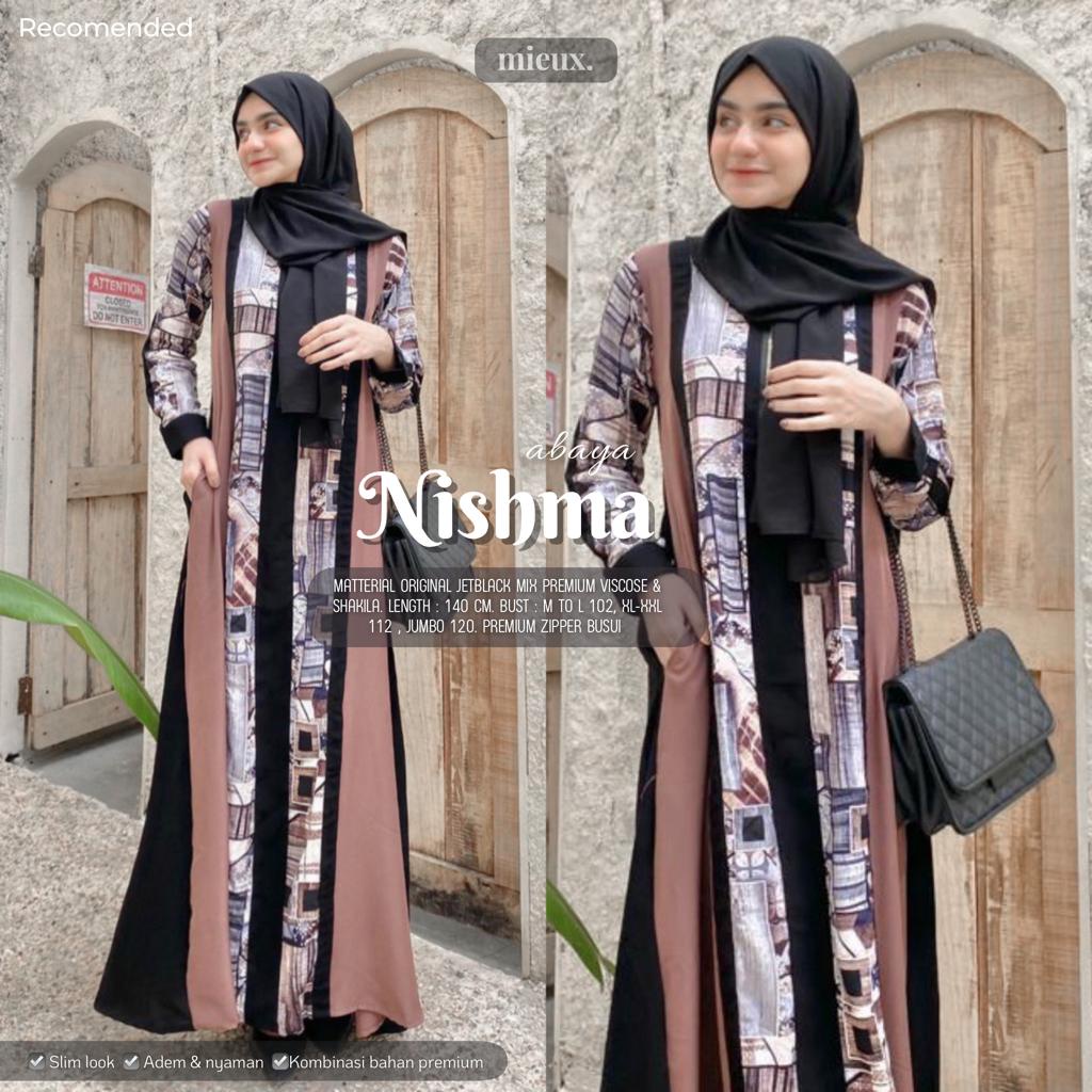 Nishma Abaya Muslim Wanita Fashion Muslim Original Produk By Mieux