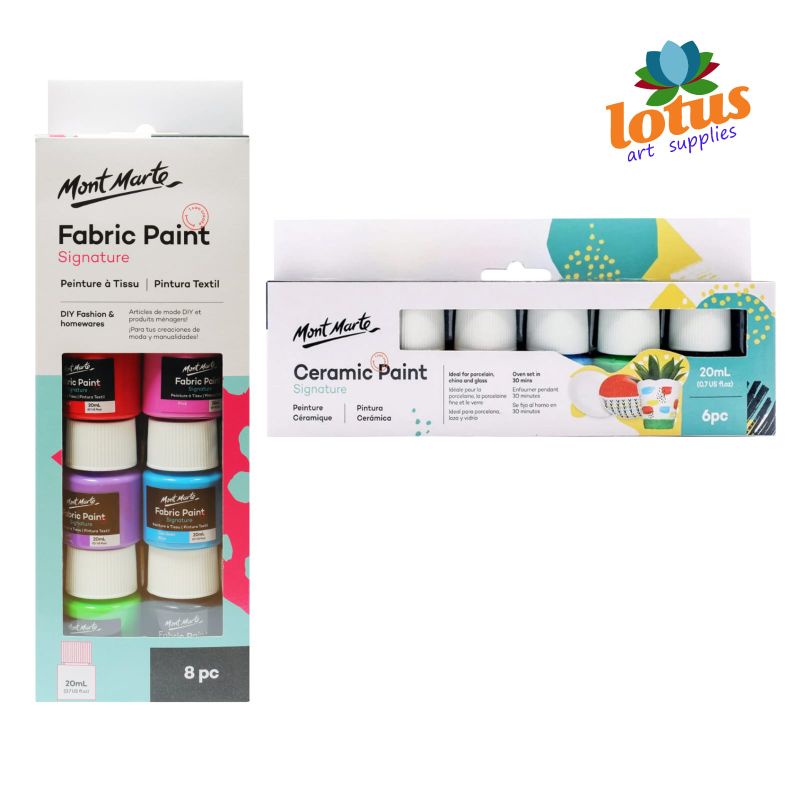 

MONT MARTE Fabric Paint Signature Set 8x20ML cat kain