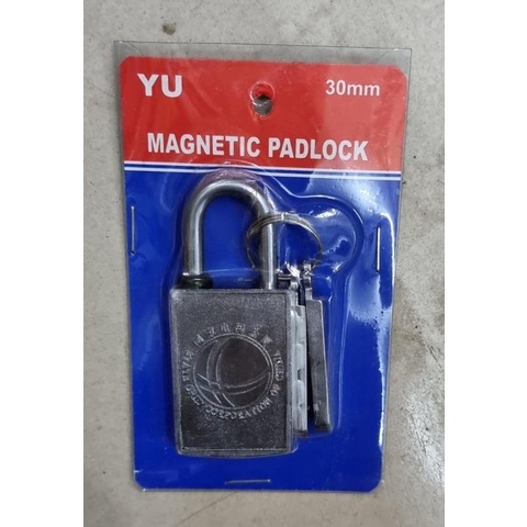 Gembok Magnet uk 30mm - Kunci Gantung 30 mm tanpa lubang u/ Penutup Lubang Kunci Pintu Harmonika