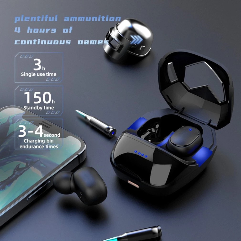 G6S TWS Bluetooth Headset Bluetooth TWS Dengan Mikrofon 5.3 Earphone Bluetooth TWS HiFi Stereo Waterproof Earbuds Wireless