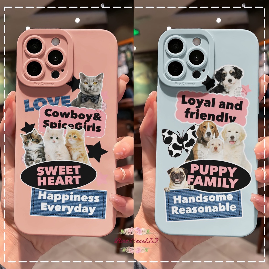 CUSTOM CASE SOFTCASE SILIKON PROCAMERA PUPPY FAMILY CUSTOM OPPO REALME VIVO XIAOMI SAMSUNG INFINIX IPHONE FOR ALL TYPE BC6916