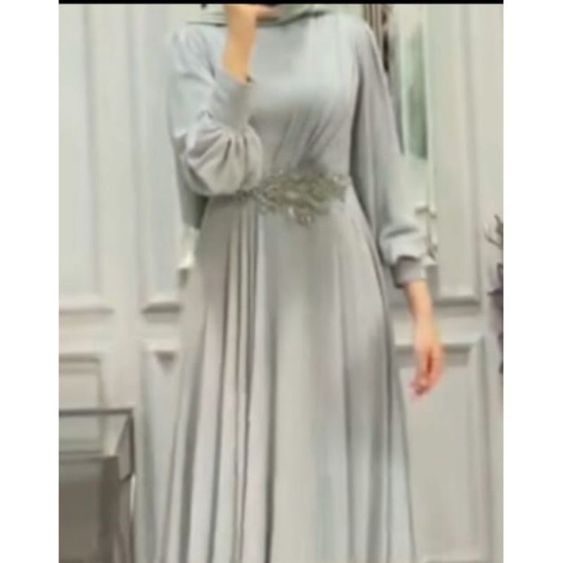 dress kondangan/dress hajatan/gaun kondangan/gaun pesta/gaun terbaru/gaun elegant