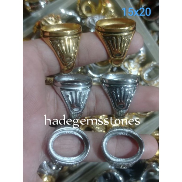 ring emban titanium super kualitas dim 15x20