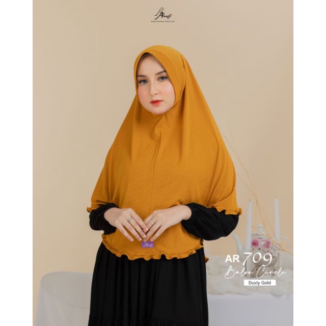 Hijab Jumbo Arrafi Ar709 Jilbab Instan Motif