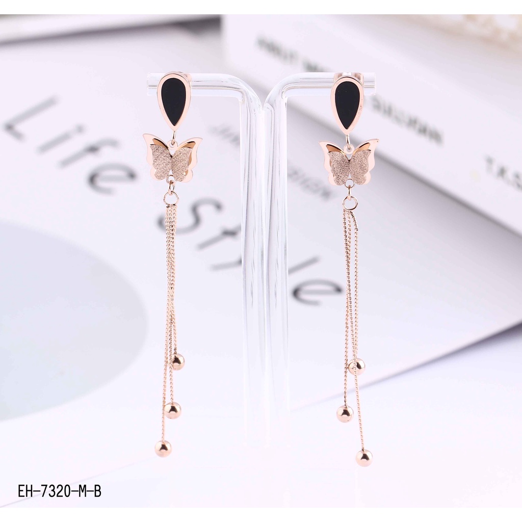 Anting Titanium Panjang Perhiasan Wanita Jewelry 7320/34578101