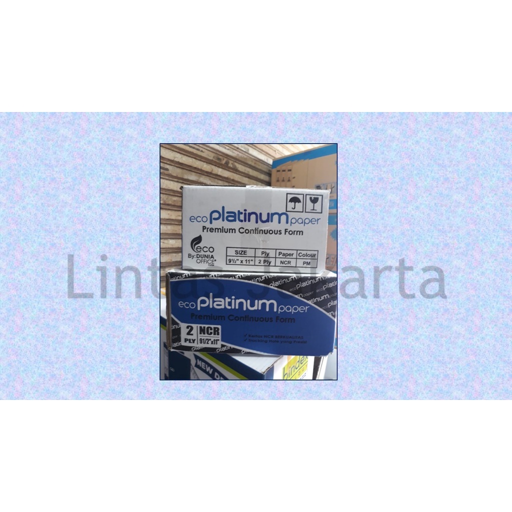 

Continuous Form Ukuran 9,5 Inch x 11 Inch, 2 Ply NCR Merk Platinum