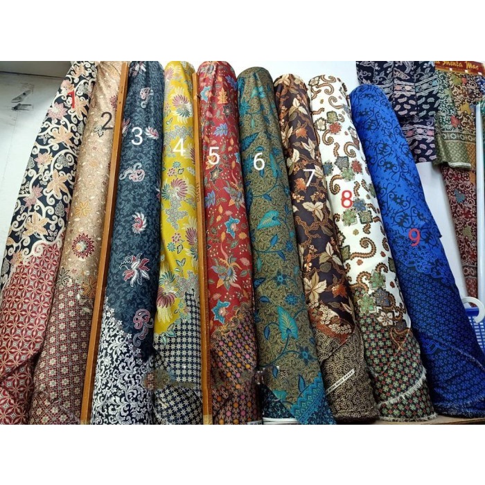 Kain Bahan Batik Silk / Kain Batik Semi Sutra