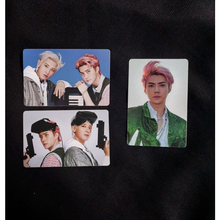 PHOTOCARD STICKER OFFICIAL EXO SC 1 BILLION VIEWS SEHUN CHANYEOL