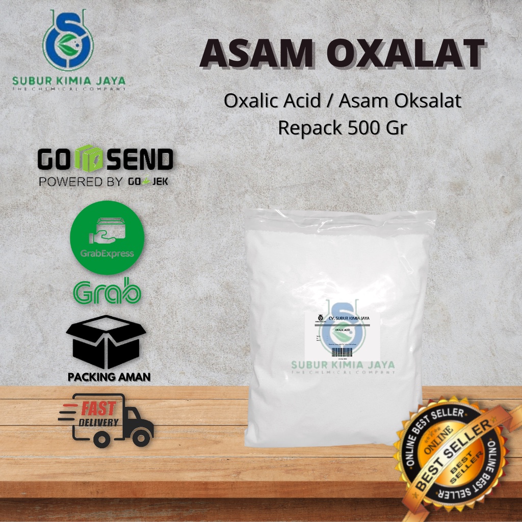 

Oxalic Acid / Asam Oksalat / Oksasil / Pencerah warna pakaian / Kerak 500 GR Premium