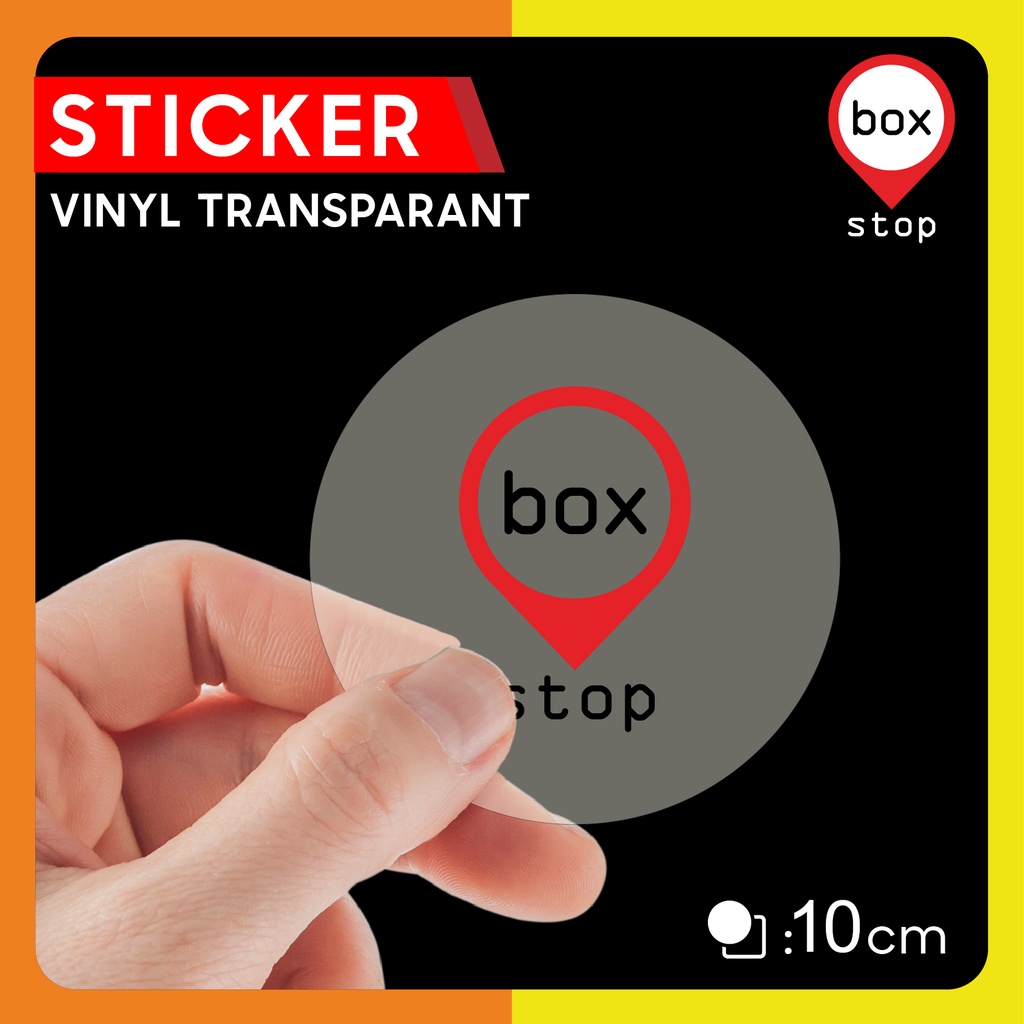 

Stiker Label Transparant Bening D: 10 (12 pcs)