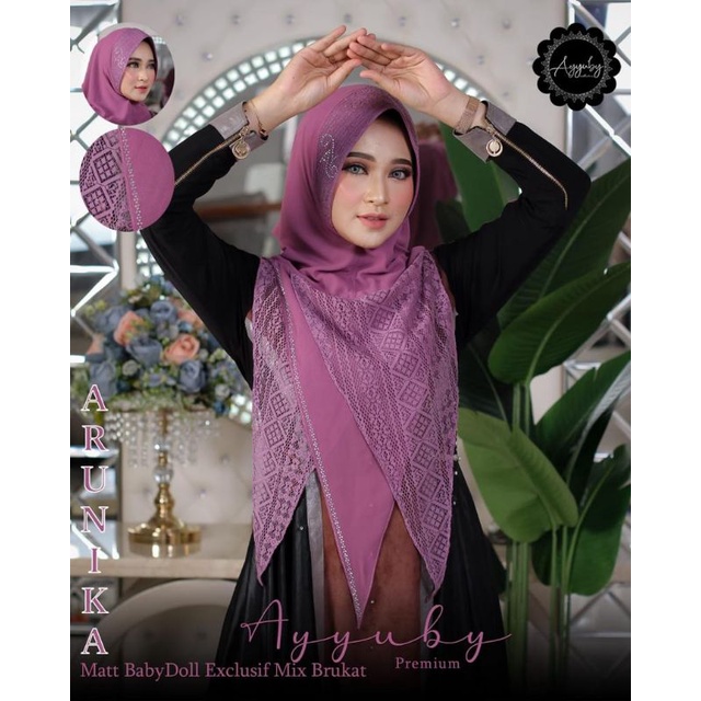 HIJAB HOODIE INSTAN ARUNIKA BRUKAT