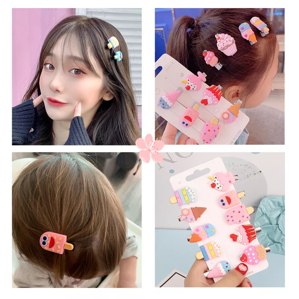 SEMPURNA1688 - Jepit Rambut Anak Perempuan Korea Lucu / Jepitan Rambut Anak Balita 1Set 10Pcs