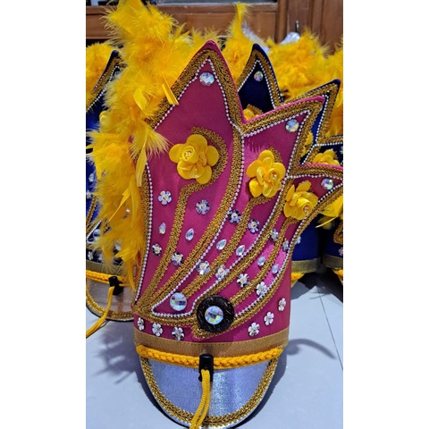 Topi Mayoret Cindai Pink Silver