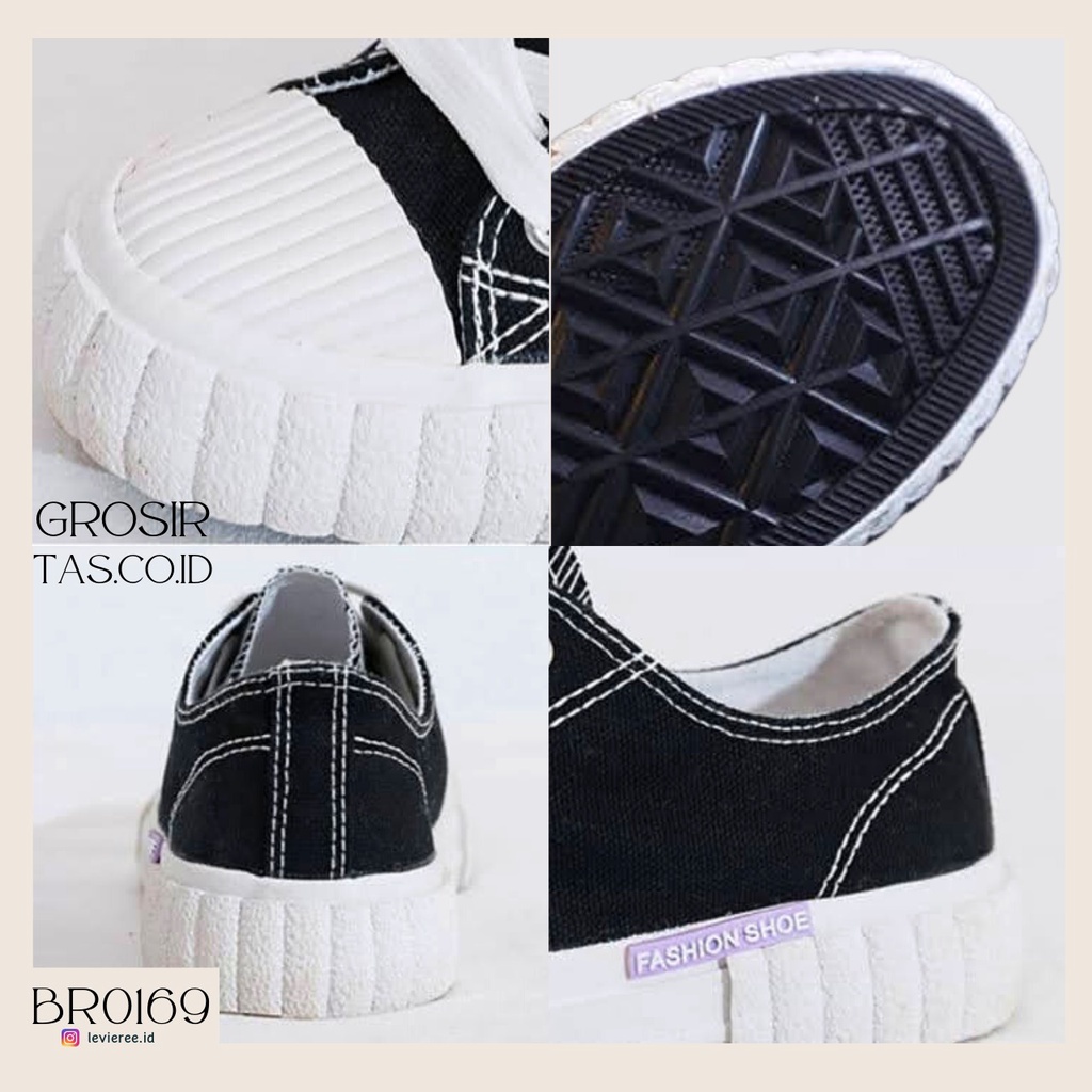 GROSIRTAS &quot;LS&quot; LV0169 Sepatu Sneakers Wanita Kanvas Premium Import Sepatu Fashion Casual