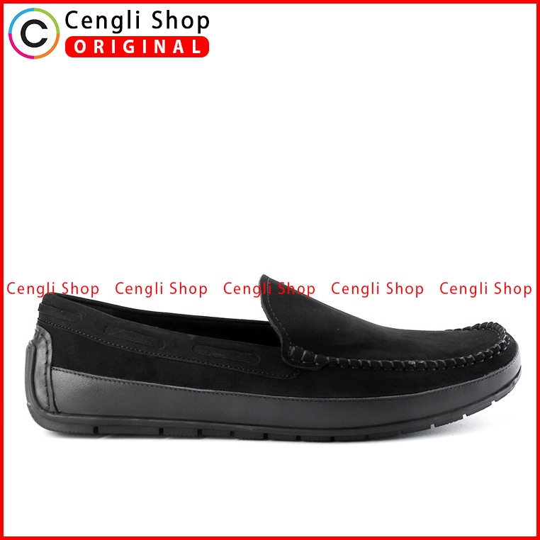 HM007 SEPATU PANSUS HUSH PUPPIES PRIA ORIGINAL LOAFER KULIT BRANDED HITAM