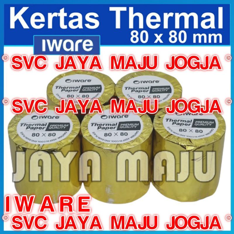 

[ IWARE ] 80 X 80 IWARE - KERTAS THERMAL PAPER ROLL || KERTAS STRUK ATM EDC KASIR RESTO TOKO - DIRECT THERMAL TANPA RIBBON || 80X80 80x80 - IW200U IW200 IW 200 IW800 IW 800 ULT80AT ULT 80 AT ULT80ATL ULT 80 ATL ULT80BT ULT 80 BT