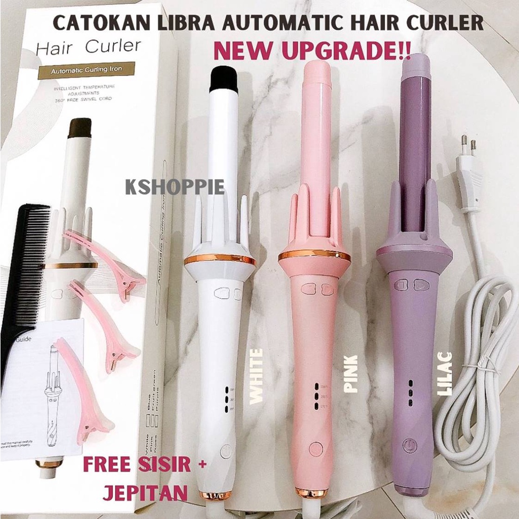 Catokan Curly Otomatis 28MM Curly Rambut Keriting UNGU Keramik Automatic Hair Curler VIVID VOGUE